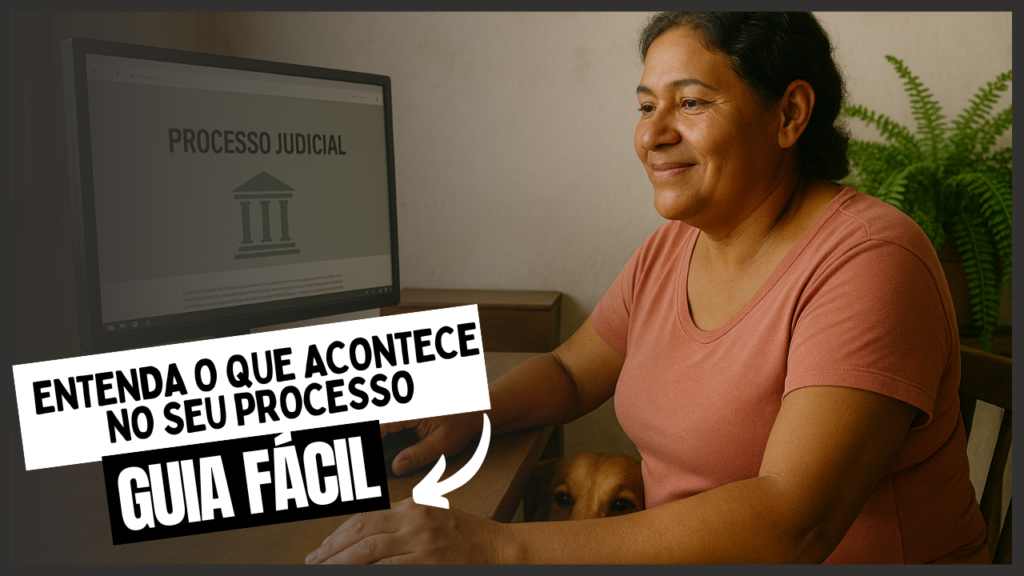 Mulher de meia idade, consulta computador para entender O que Acontece no Seu Processo